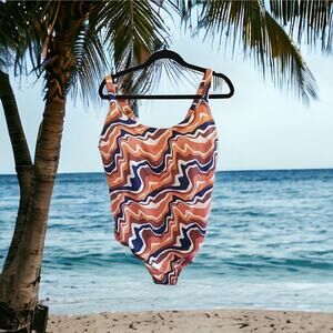 knix Classic Lined One Piece Swimsuit Size XXXL Heat Wave Removable Cups NWT